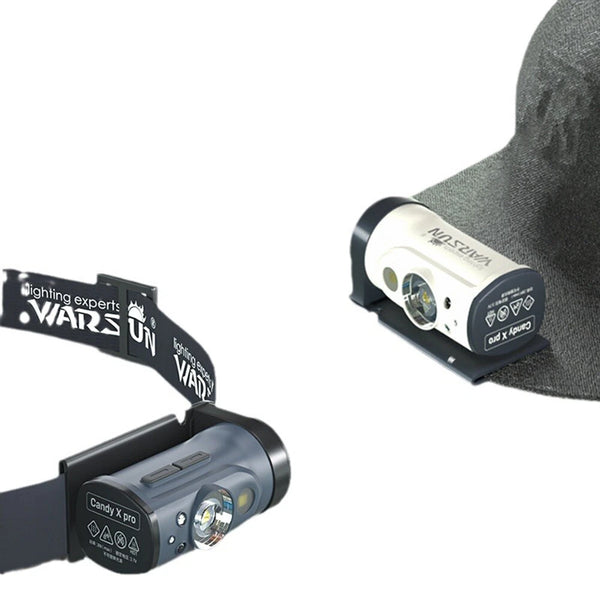 Warsun Outdoor LED Sensor Hat Clip Lamp Waterproof Head Light Rechargeable Fishing Searching Camping Zoom Flashlight Head Light