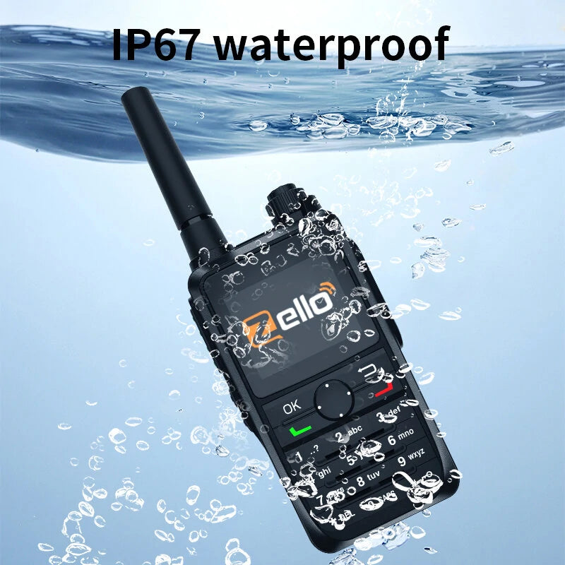 Zello DG6300 National Intercom Walkie Talkie Support WiFi bluetooth Long Range Radio IP67 Waterproof Type-C Rechargeable Handheld GPS Transceiver