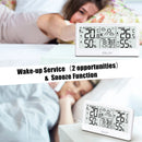 BALDR 8.5" LCD Screen Weather Station RCC Alarm Clock Digital Temperature Humidity Meter Weather Forecast Calendar Moon Phases Wireless Forecast Sensor