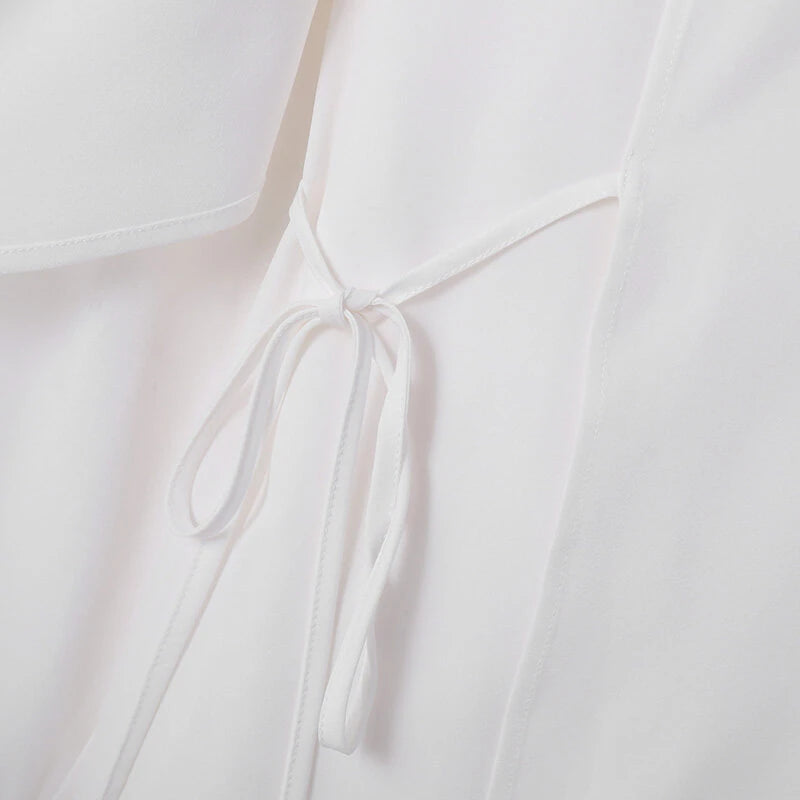 INCERUN Men Irregular Long Sleeve Shirts Fashion Solid Color Lapel Top for Men Spring Fall Large Size S-5XL