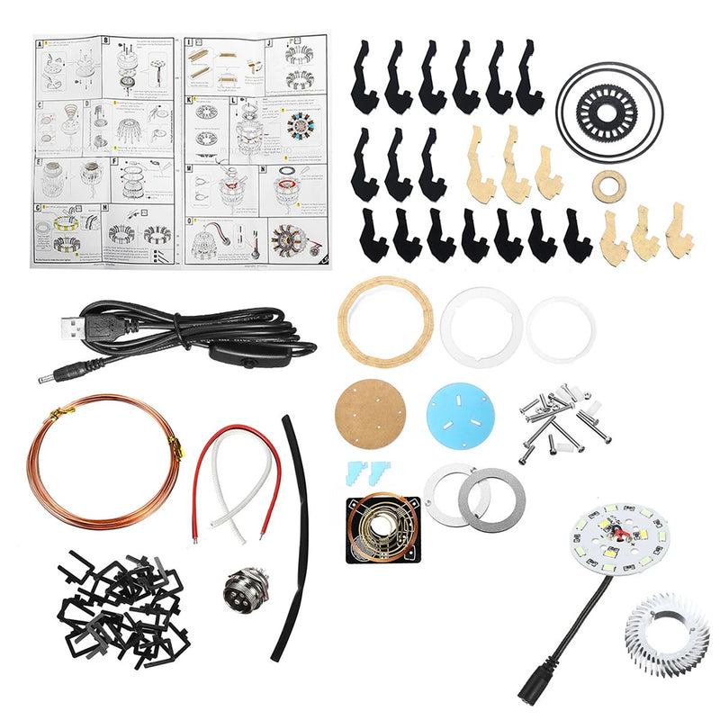 1:1 Aluminum Alloy Arc Reactor DIY Model MK2 Led Light Mark Chest Tony Heart Lamp Light DIY Model Science Toy