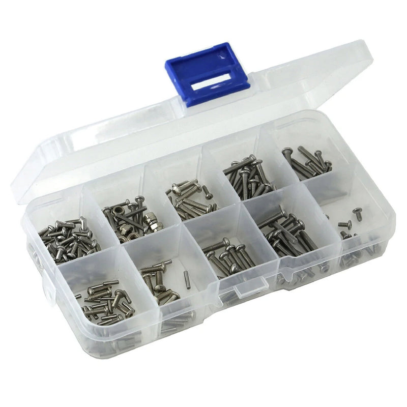Stainless Steel Hexagonal Screw Nut Screw Kit for 1/18 TRX4M RC Car
