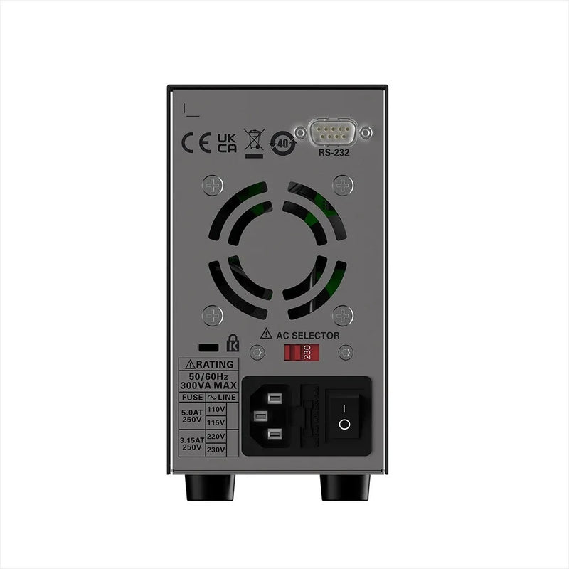 Hantek HDP180V8S DC Power Supply with Four-Digit Display USB Quick Charging Function AC 230/115V Switch 0-160V Output Voltage Overload and Overheat Protection Portable Design