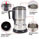 400W Multifunctional Electric Coffee Grinder Adjustable Grinding Levels Stainless Steel for Coffee Beans Spices Nuts Home Kitchen 35,000 RPM