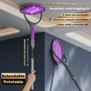 Tevorex 5-In-1 Telescopic Electric Mosquito Racket Mosquito Killer UV Utilizes 90 Rotating Auto Capture Folding Fly Swatter USB Rechargeable with Dual Safety Switches