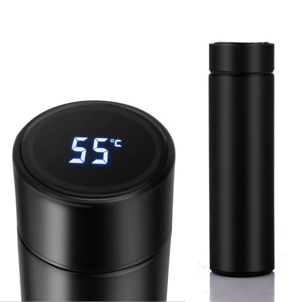480ml Vacuum Thermos Keep Warm Keep Cold Water Bottle LCD Temperature Display Stainless Steel Double Wall Insulated Cup