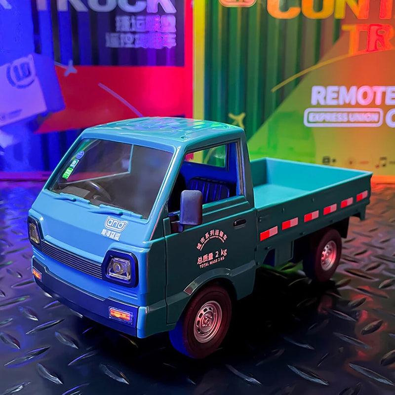 Landi QH922 RTR 1/16 2.4G RWD RC Car Simulation Van Drift Truck Sound LED Light Remote Control On-Road Vehicles Simulate WPL D22 Models Toys