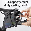 WEST BIKING 1.8L Colorful Reflective Bicycle Saddle Bag Waterproof Portable Cycling Tool Storage Bag for MTB Bike Road Bike Scooter