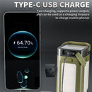 IPRee Portable Solar Camping Lantern LED Rechargeable Outdoor Hanging Tent Lamp Folding LED  With Hook Emergency Camping Light