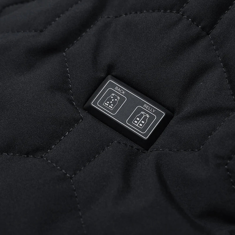 TENGOO HV-20 Uniex Smart Electric Heated Vest, 20 Heating Areas, Washable, USB & DC Rechargeable,  Winter Soft Thermal Outdoor Inner Warm Jacket