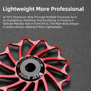 WEST BIKING 3/5 CM Mountain Bicycle Ceramic Rear Dial Guide Wheel 11T 13T Tooth Derailleur Aluminum Alloy Perrin Bearing Tension Wheel