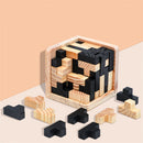 Wooden Cube Puzzle Letter 54T/54L Luban Locking Creative Educational Toy Brain IQ Mind Early Learning Game Gift Children