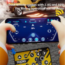 TRASPED HG4-244 RTR 1/64 2.4G Mini RC Car Alloy Forklift with Trailer Remote Control LED Light Sound Engineering Vehicle Desktop Toys Model Collection Gift For Boys
