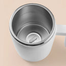 400ml USB Rechargeable Battery Auto Mixing Cup For Coffee Milk Grain Oat Magnetized Stirring ABS Stainless Steel Mug