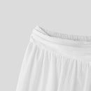 INCERUN Mens Deconstructed Solid Color Layered Pant Fashion Comfortable Elastic Waist Trousers for Men