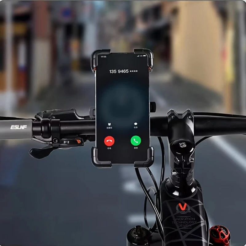 ESLNF 360 Adjustable Rotation Bike Universal Phone Holder  4.5''-7.2'' Shockproof Anti-slip Mobile Phone Stand Motorcycle Bracket
