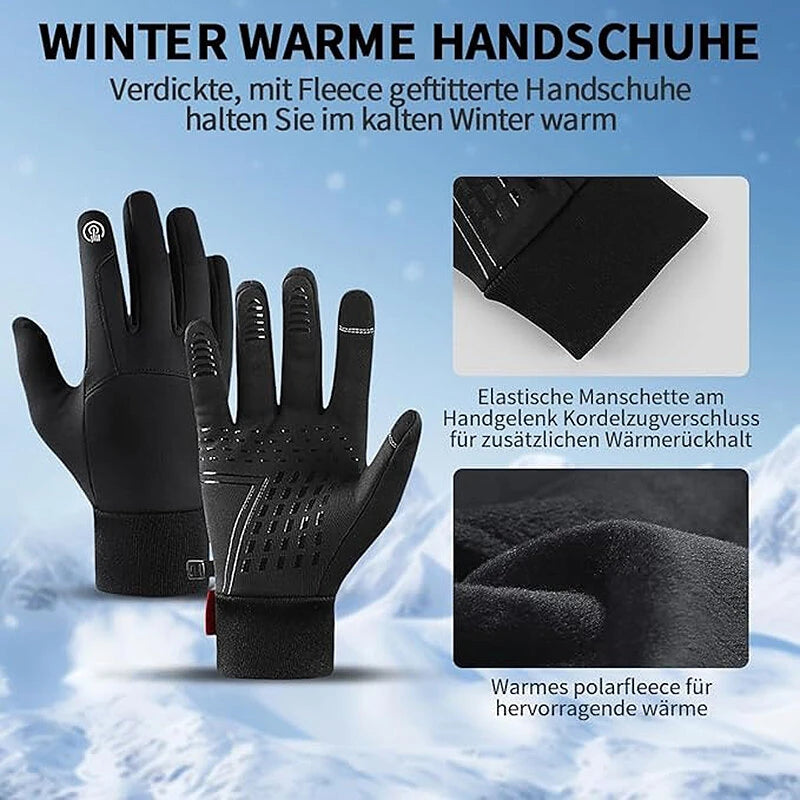 Xanes Winter Warm Bike Gloves Men Women Anti Slip Touch Screen Gloves Cold Weather Gloves Windproof Waterproof Winter Warm Gloves for Skiing Cycling Skating