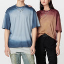 INCERUN Mens Gradient Short-Sleeve T-Shirt Fashion Daily Comfortable Crew Neck Tshirt for Couple