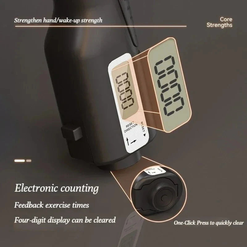Electronic Counting Handgrip Adjustable 10-100kg Hand Gripper Spring Mechanical Counting Finger Gripper Muscle Trainer Rehabilitation Training Fitness Device