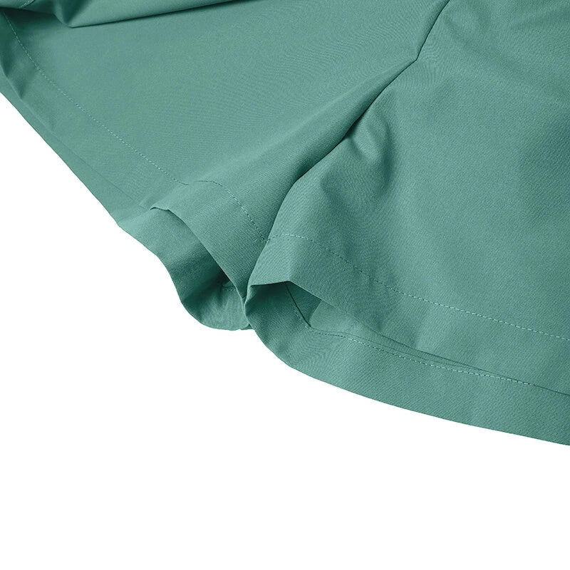 ZANZEA Women Commute Back Elastic Waist Solid Summer Casual Skirt Shorts