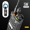 IRadio UV88 UV Full Band Walkie Talkie 1024 Channels FM/SW/MW/LW Radio Multi-Band Type-C Rechargeable Handheld Two-way Radio One-click Matching Quick Decoding