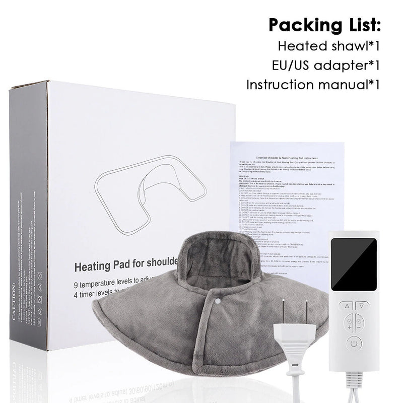 9-Speed Temperature Adjustment 4-Speed Timed Heating Shawl Office And Home Warming And Muscle Relief Heating Shawl