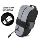 WEST BIKING 0.4L Reflective Bicycle Saddle Bag Mini Lightweight Portable Zipper Bike Bag Tail Pouch for Road MTB