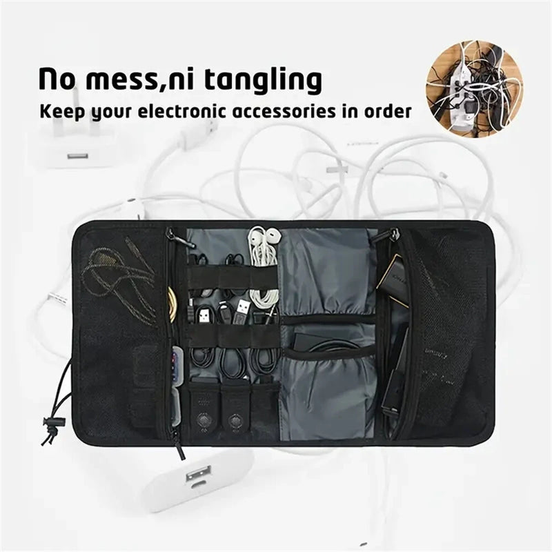 IPRee Large Capacity Digital Storage Bag Travel Equipment Storage Bag Headphone Cable Mobile Phone Charger Folding And Organizing Bag