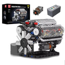 Mould King 10088 Technical Car Building Block MOC Motorized V8 Engine Model Brick Assembly Kit 535+PCS Excellent STEAM Science Education Discovery Toys Children Gifts