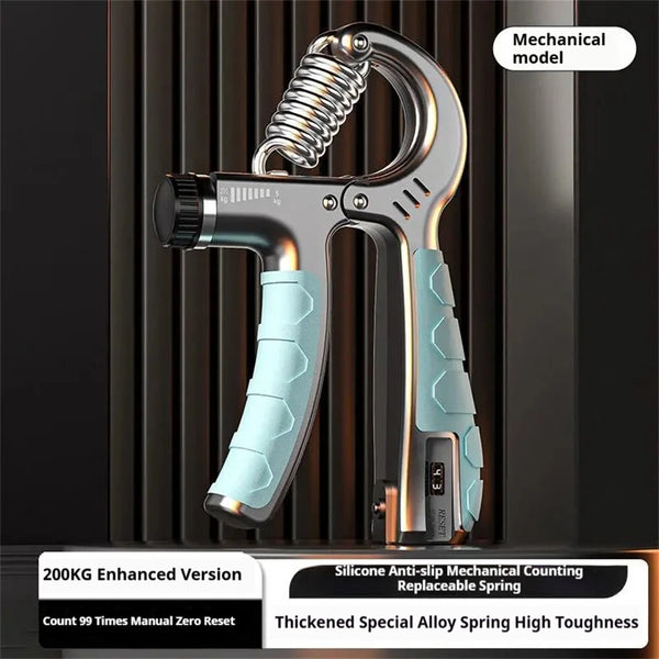 KALOAD 5-200kg Counting Hand Grip Strengthener Portable Manual Hand Exerciser for Finger Rehabilitation Training Student Arm Muscles