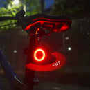 MEROCA Bicycle Rear Light USB Charging High Visibility Multifunction Flashing With Brake Sensor Tail Light MTB Road Bike Lamps