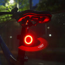 MEROCA Bicycle Rear Light USB Charging High Visibility Multifunction Flashing With Brake Sensor Tail Light MTB Road Bike Lamps