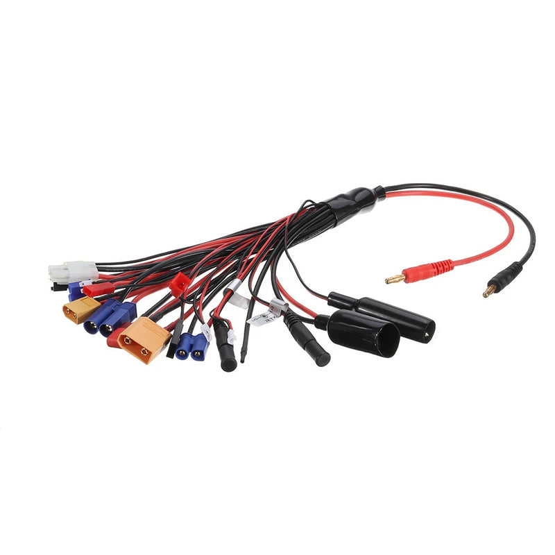 20 in 1 Multifunction Charger Cable 4mm Banana Pklug to XT60 XT90 EC3 EC5 Tamiya  for B6 B6AC PL6 PL8 Charger