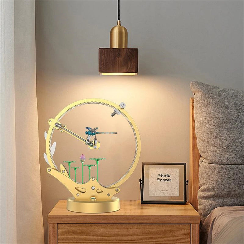 TECHING Flying Dragonfly Sculpture 3D Metal Model DIY Assembly Kit Excellent STEAM Educational Science Discovery Toys Kids Children Gift