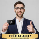 Laser Engraving Blank Aluminum Sheets 86x54x021mm Smooth Surface for Business Cards Gift Cards DIY Projects