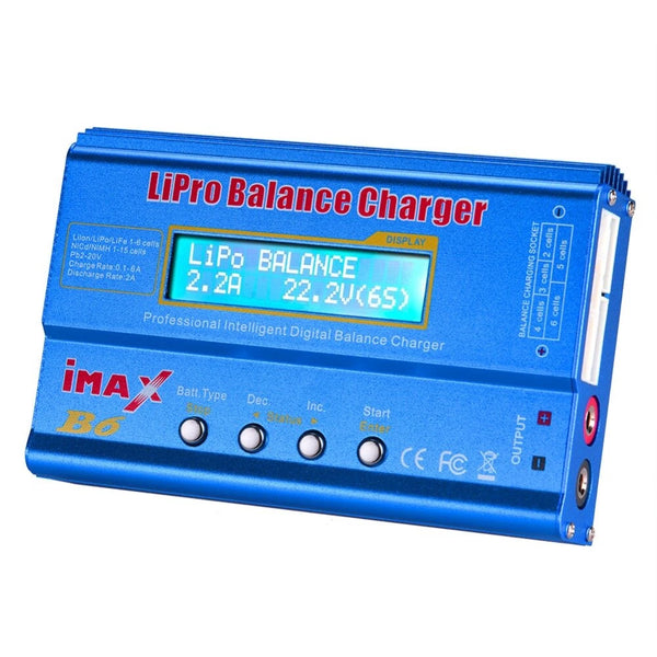 iMAX B6 80W 6A Lipo Battery Balance Charger XT60 Plug with Power Supply Adapter