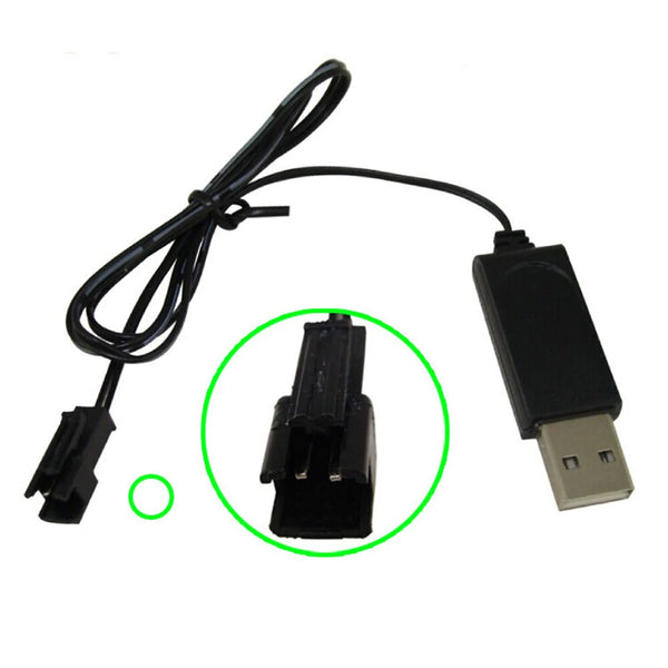 1S 3.7V USB Charging Cable Charger Micro-USB PH1.25 JST SM Plug for RC Drone Quadcopter Lipo Battery