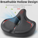 WEST BIKING Oversized MTB Bike Saddle Shock Absorbing Breathable Cycling Seat Widen Thicken Universal Soft Cushion Electric Bike Saddle