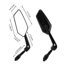 BENGGUO 1 Pair Bicycle Rearview Mirror 360 Rotation Anti-glare HD Wide Range Bike Handlebar Reflector Mirror for MTB Motorcycle E-bike
