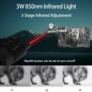 CZ080 Infrared Tactical Binocular Telescope 4K UHD 40MP 600M Binoculars Night Vision with 5000mAh Battery, 32GB SD Card Hunting Trail Camera 8X Digital Zoom Telescope