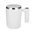 400ml USB Rechargeable Battery Auto Mixing Cup For Coffee Milk Grain Oat Magnetized Stirring ABS Stainless Steel Mug
