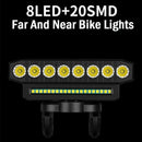Cansses 3 in 1 4000mAh Battery Bike Headlight 6 Light Modes USB Fast Charging Waterproof Power Bank Phone Bicycle Front Light with 130db Horn for Night Cycling