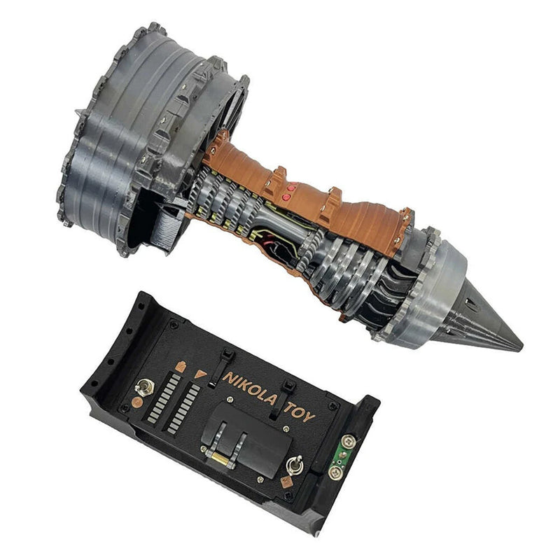 NIKOLATOY 25cm Super RRTrent 900 Turbofan Engine Model with Brushless Motor Pre-Assembled Decoration Science Discovery Toys