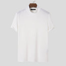 INCERUN Mens T-shirts High Neck Slim Fit Muscle Workout Summer Casual T-shirt