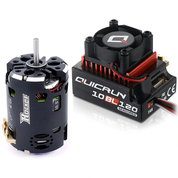 Hobbywing Sensored Brushless 10BL120 G2 ESC+Rocket 540 V3 Motor Combo for 1/10 Drift RC Car Parts