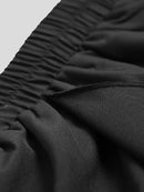 INCERUN Men Pant Elastic Black Irregular Design Skirt Pant Loose Fit Fashion Mens Streetwear Pants S-5XL