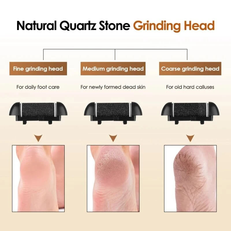 Rechargeable Electric Foot Callus Remover with USB Charging 3-Speed Digital Display Gentle Callus Remover Smooth Feet Tool For Home Use