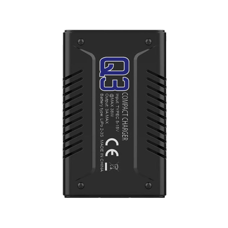 Q3 Boost 2.5A Portable High Current Balanced Charging Case Fast Charge with Type-C Input for MJX 16208 16209 14209 14210 14303 14302 14301 RC Car 2S 3S battery