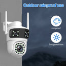 Guudgo Triple Lens Wireless Camera 2MP+2MP+2MP HD Outdoor Waterproof Surveillance Home Camera Mobile Remote 360 Degree Camera