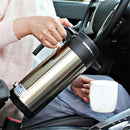 IPRee 12V/24V Car Truck 1200ml Water Heater Portable Hot Water Kettle Auto Shut-Off Fast Boiling for Travel Home
